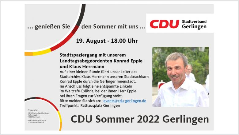 Stadtspaziergang mit Konrad Epple und Klaus Herrmann Stadtspaziergang mit Konrad Epple und Klaus Herrmann